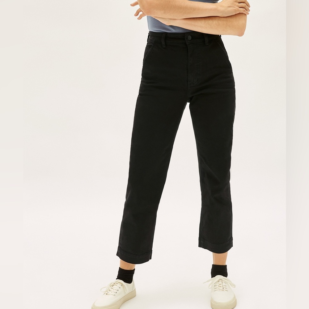 Everlane The Straight-Leg Crop Pants Short Length